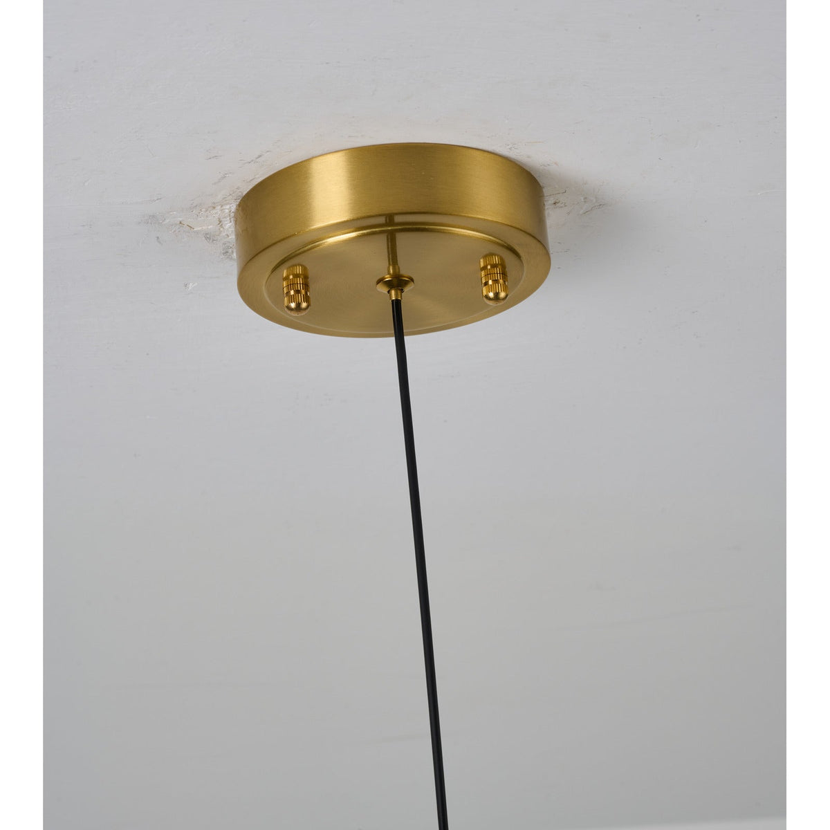 
Bellarune Ribbed Bell Glass and Walnut Pendant Light